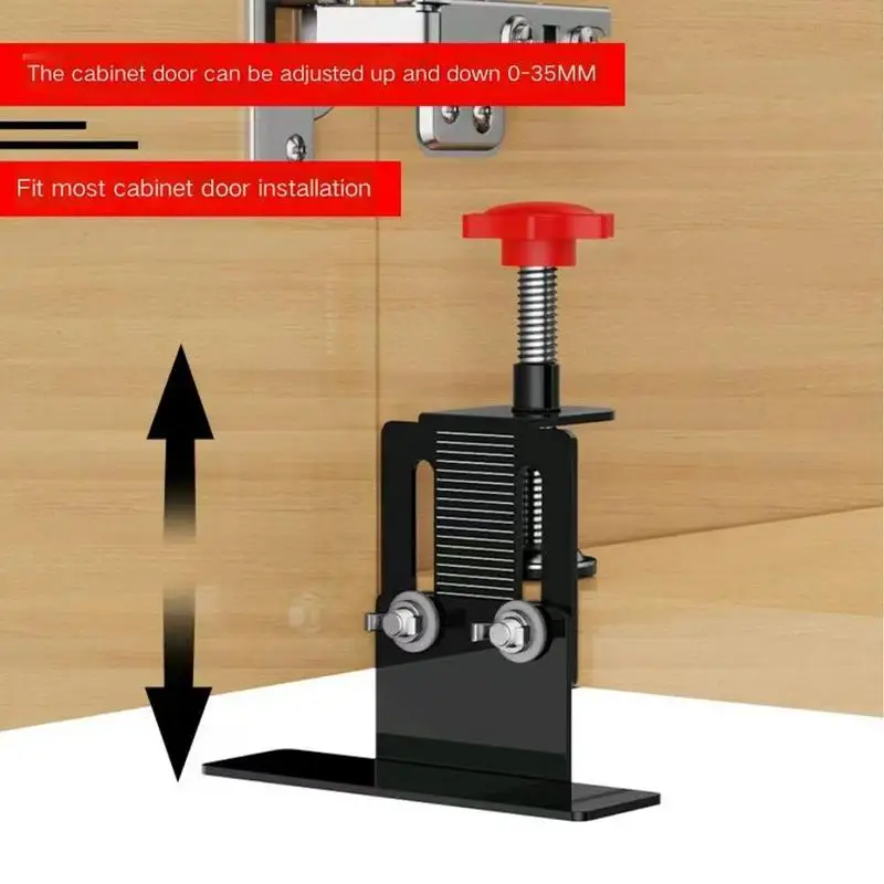 Cabinet Door Installation Positioner Adjustable Aluminum Alloy Positioning Tool Hardware Jig Precise Adjustment Stable Alignment