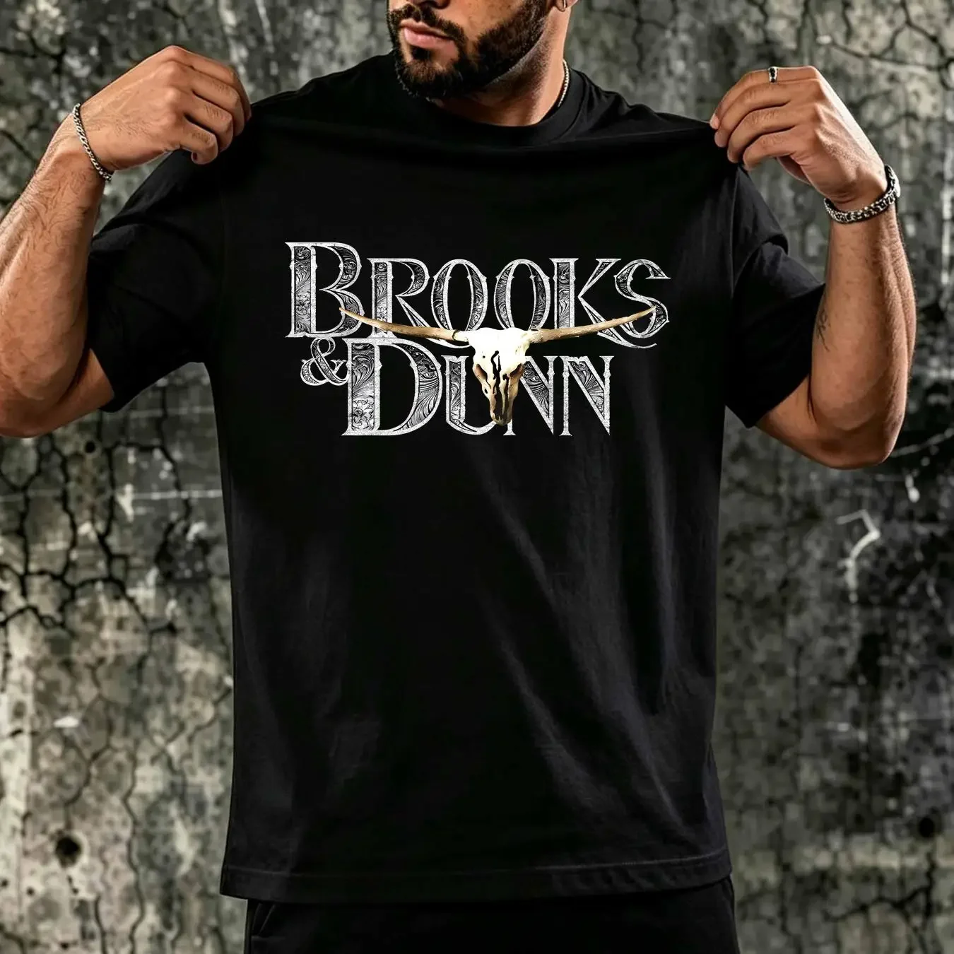 washed T Shirt Brook And Dunn new vintage Washed Stretched fashion homme Top For Everyday Wear Versatile Stylish Soft