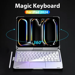 Magic Keyboard For Ipad Case Pro 11 13 M4 M2 12.9 Funda For iPad Air 6 5 4 10 9 9th 10th Generation Mini 6 10.2 10.9 2024 Cover