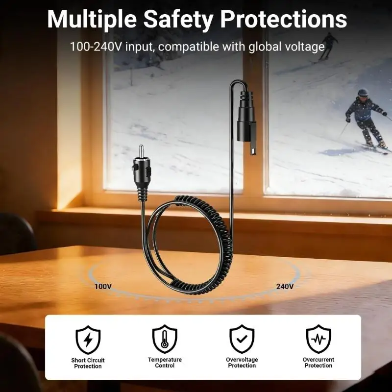 652F Durability AV Power Cord With Stretchable Design Fast Charging and Stable Transmission In Offices