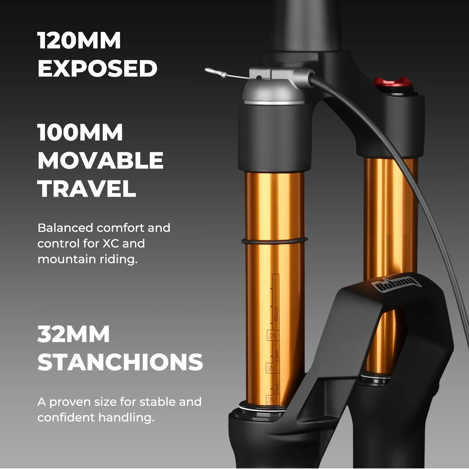 BOLANY Mountain Bike Air Front Fork 26/27.5/29Inch 100mm Travel BOOST TA 32mm Magnesium Alloy MTB Suspension Remote Bicycle Fork