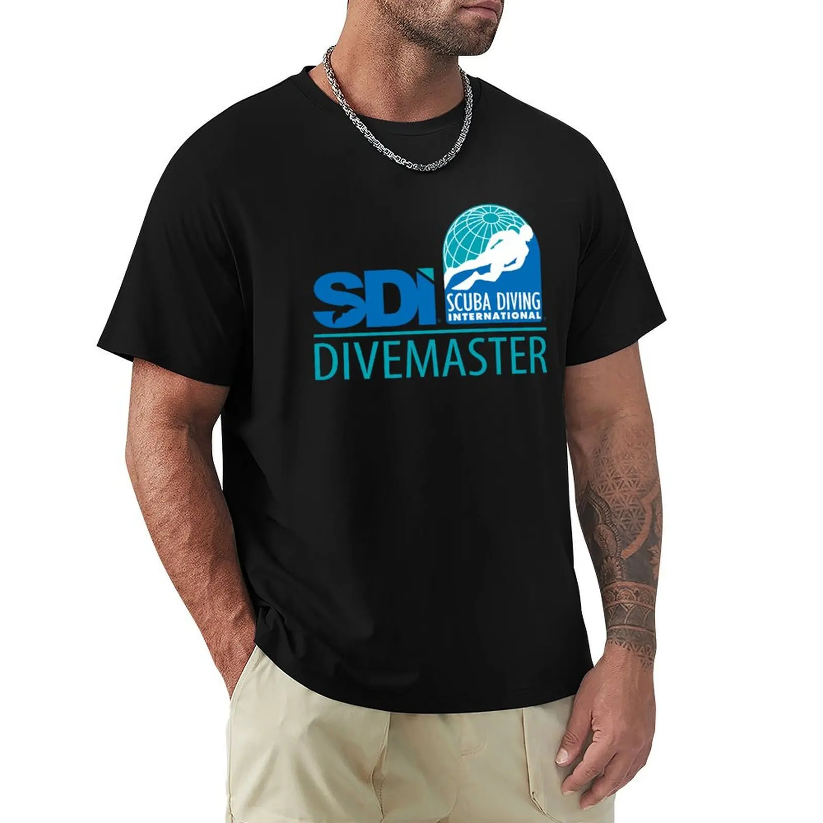 Scuba Diving International (SDI) - Divemaster T-Shirt Active Wear Sports T-Shirt for Men