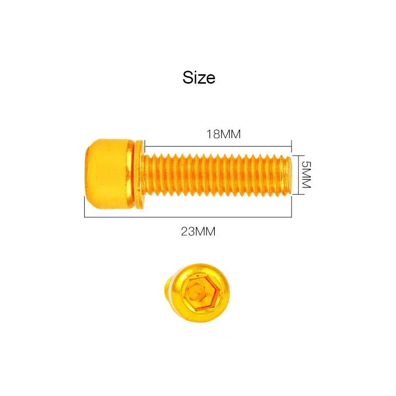 6 szt. Śruba wspornika roweru ze stali nierdzewnej M5x18 do roweru szosowego i górskiego MTB mocowanie kierownicy śruby wspornika roweru akcesoria rowerowe