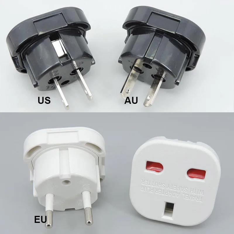 1/3 Stuks Uk Plug To Eu Us Au Converter Euro Wall Travel Power Adapter 250V Lader Eu Germany Korea Plug British Scoket Outlet