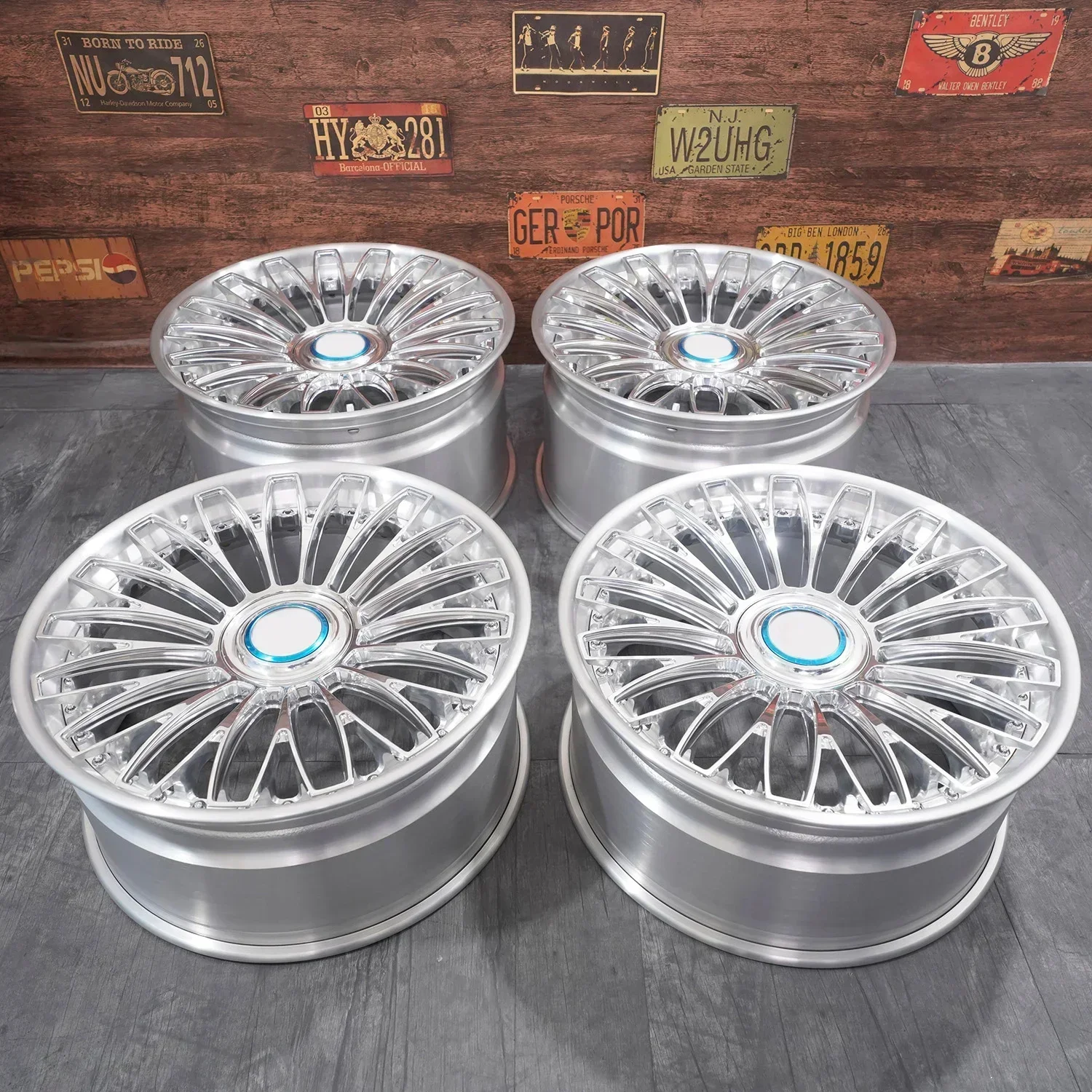 3 piece wheels Forged 15 16 17 18 19 20 21 22 24 26 28 30 Inch rims T6 alloy passenger car wheels 3 Piece Forged Wheels