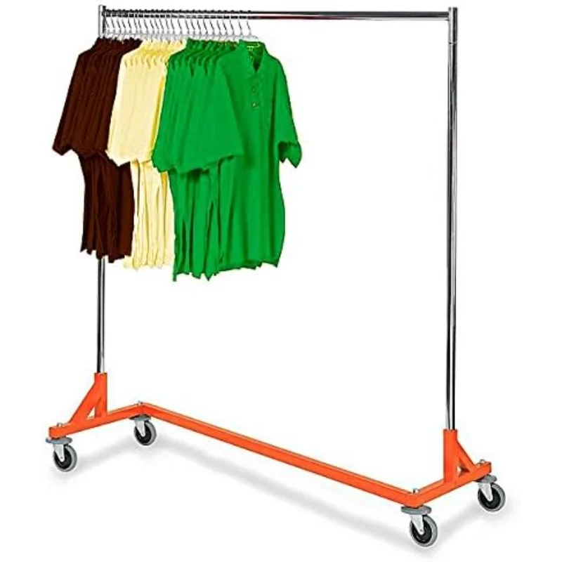 

Commercial Grade Rolling Z Rack with Nesting Orange Base