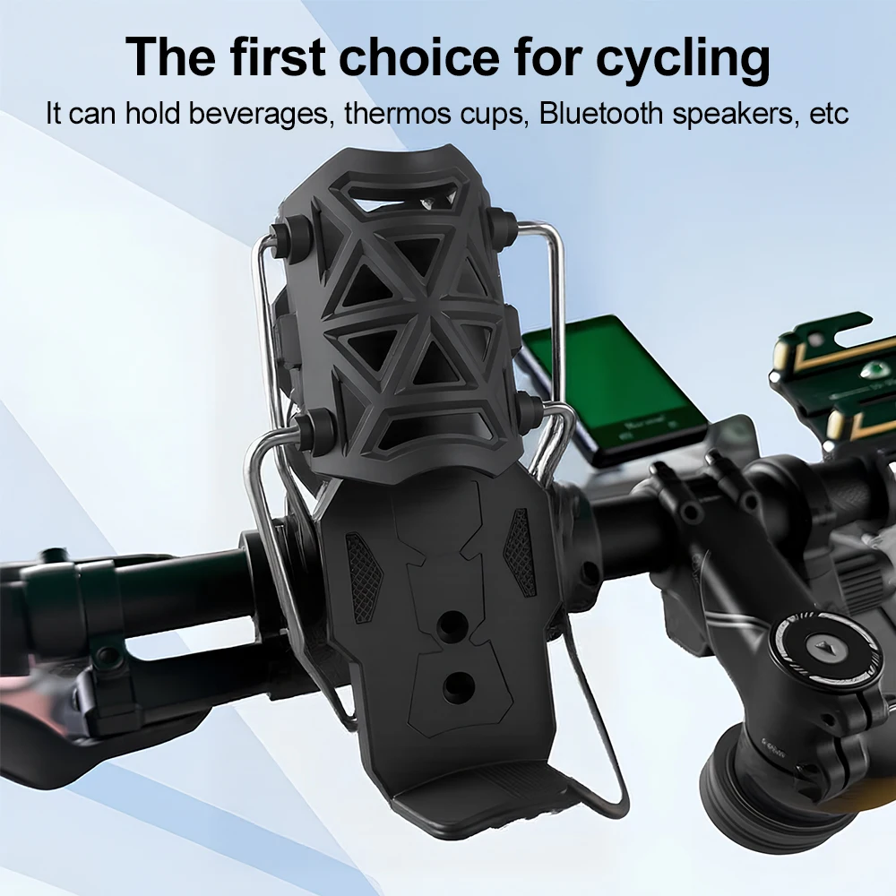 Adjustable Bottle Cages SupportWater Bottle Holder Handlebar Stand for MTB Road Cycling Electric Bicycle Motorcycle Accessories image 2
