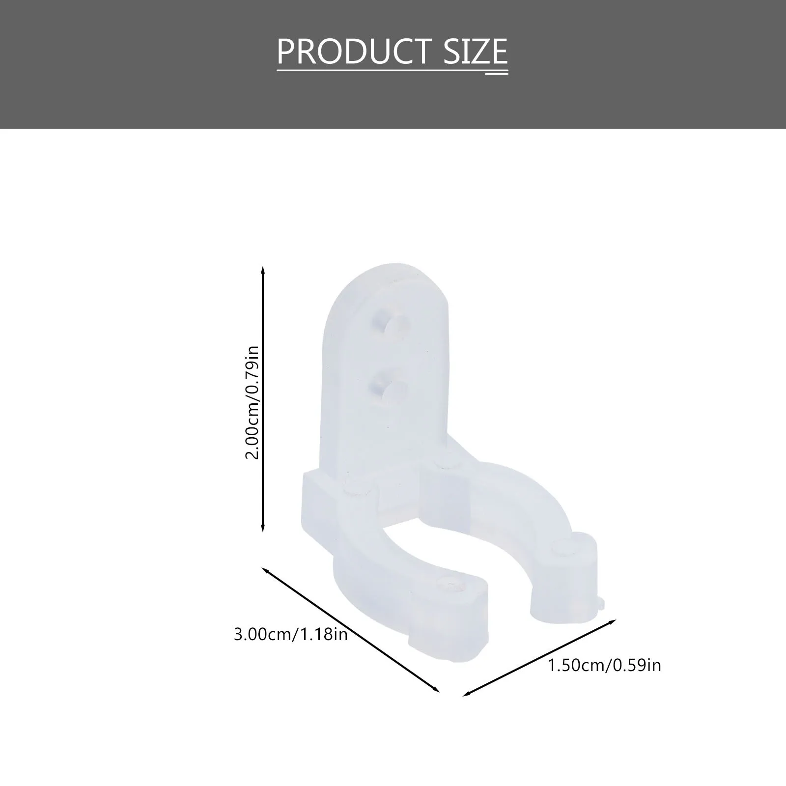 

30Pcs Round Rope Light Clips Strong Plastic LED Neon Mounting Clips Easy Fix for Outdoor String and Christmas Lights