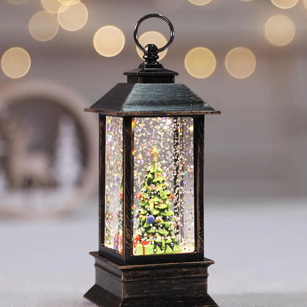 

Christmas Lamp Luminous Xmas Luminous Xmas Portable Light Lantern Tree Design Night Light Festive nament