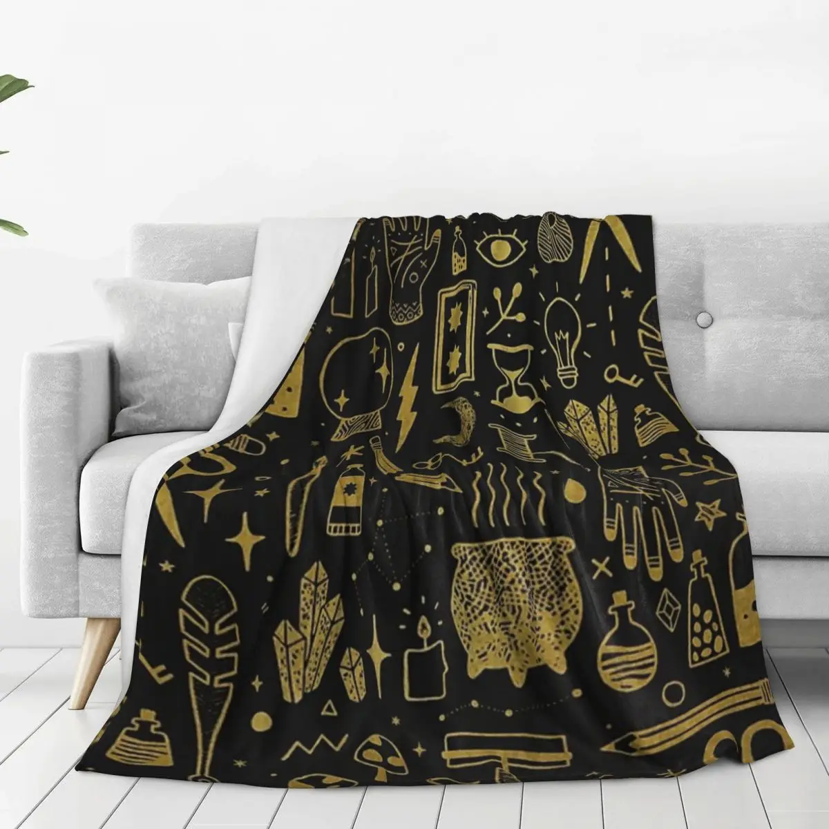 Curiosities Bone Skull Blanket Fleece Lightweight Sofa Throw Blankets For Couch Bedding Outdoor Throws Bedspread Quilt