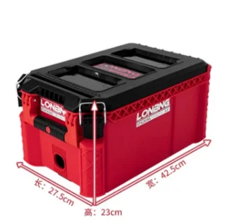 LB-601S-L 3.0 Red Combination Stacking Toolbox Large Storage Box Industrial Multi functional Large Capacity Toolbox