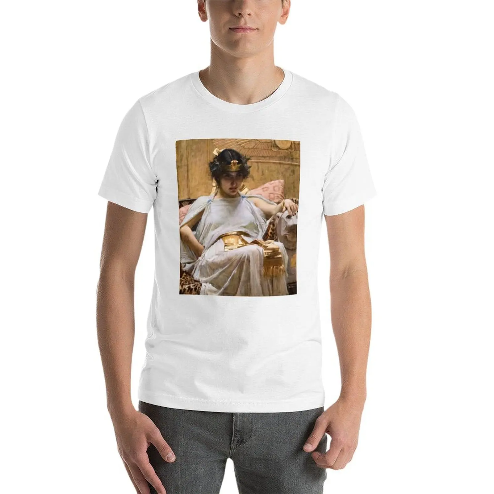 Cleopatra- John William Waterhouse T-Shirt t shirt for man t shirts for man pack cotton man t shirt