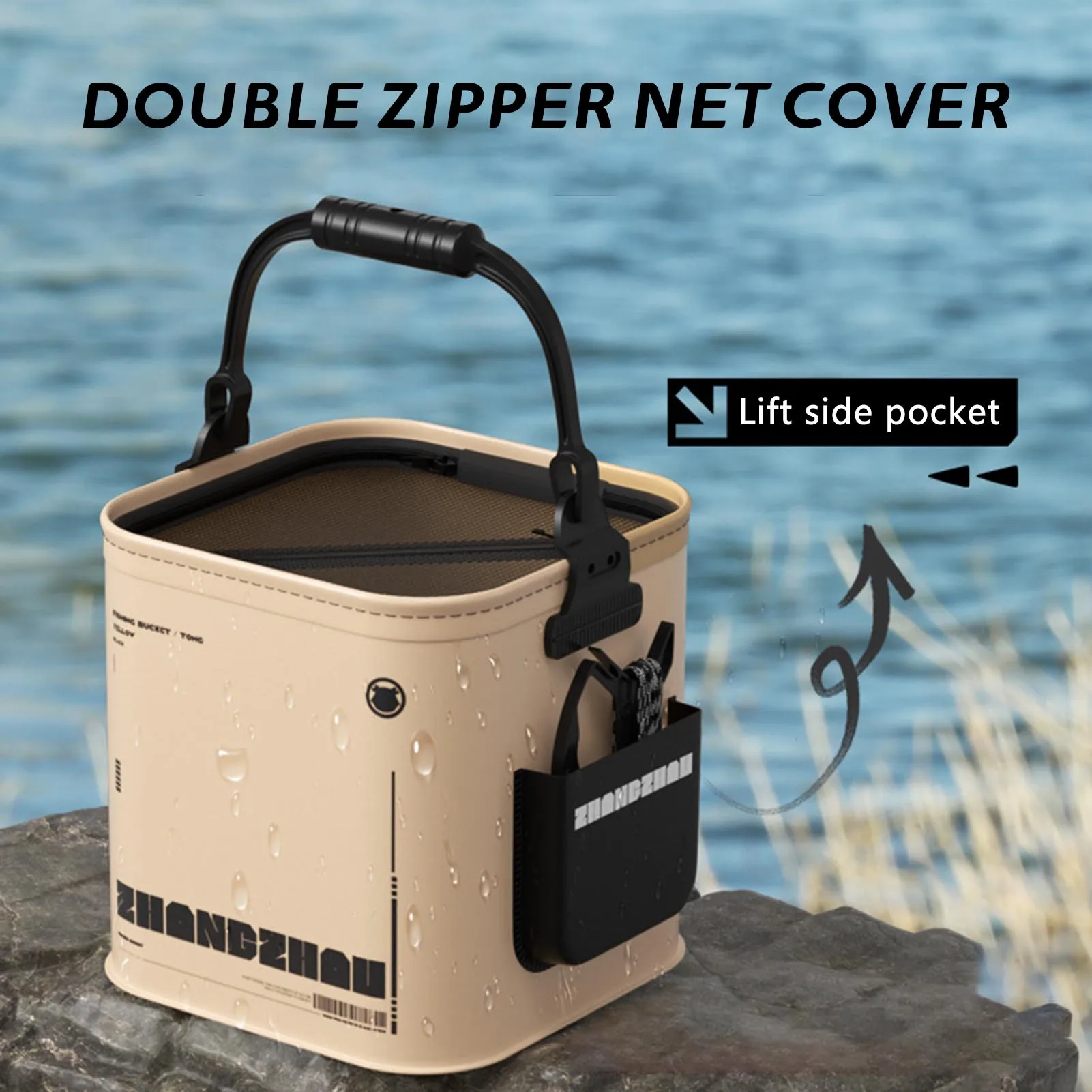 

Многофункциональное рыболовное ведро 8л 13л с ручкой, контейнер для хранения из ЭВА для кемпинга, аксессуары для рыбалки