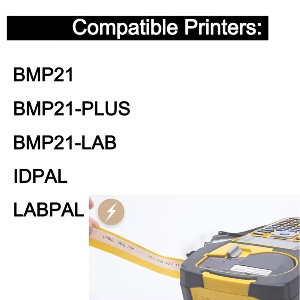【新商品！a25p】新型m21-1500-427-381mm×427m-白色自己接着ビニールラベル。brady-bmp21-plusプリンターに対応。