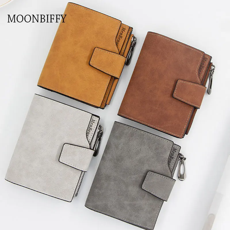 

Female Wallet 2022 Women's Letter Print Wallet Short Change Purse Handbag for Coins Cards Cash Leather Coin Pocket Cartera Mujer