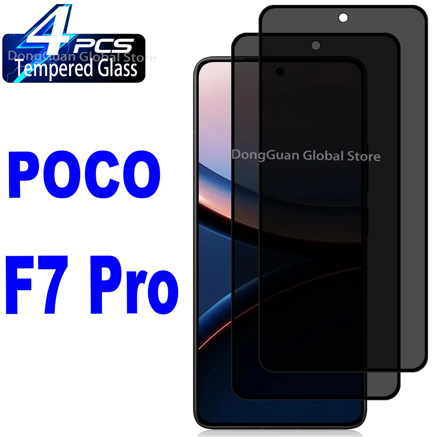 

For Xiaomi POCO F7 Pro 5G Anti Spy Protector Privacy Screen Tempered Glass Film