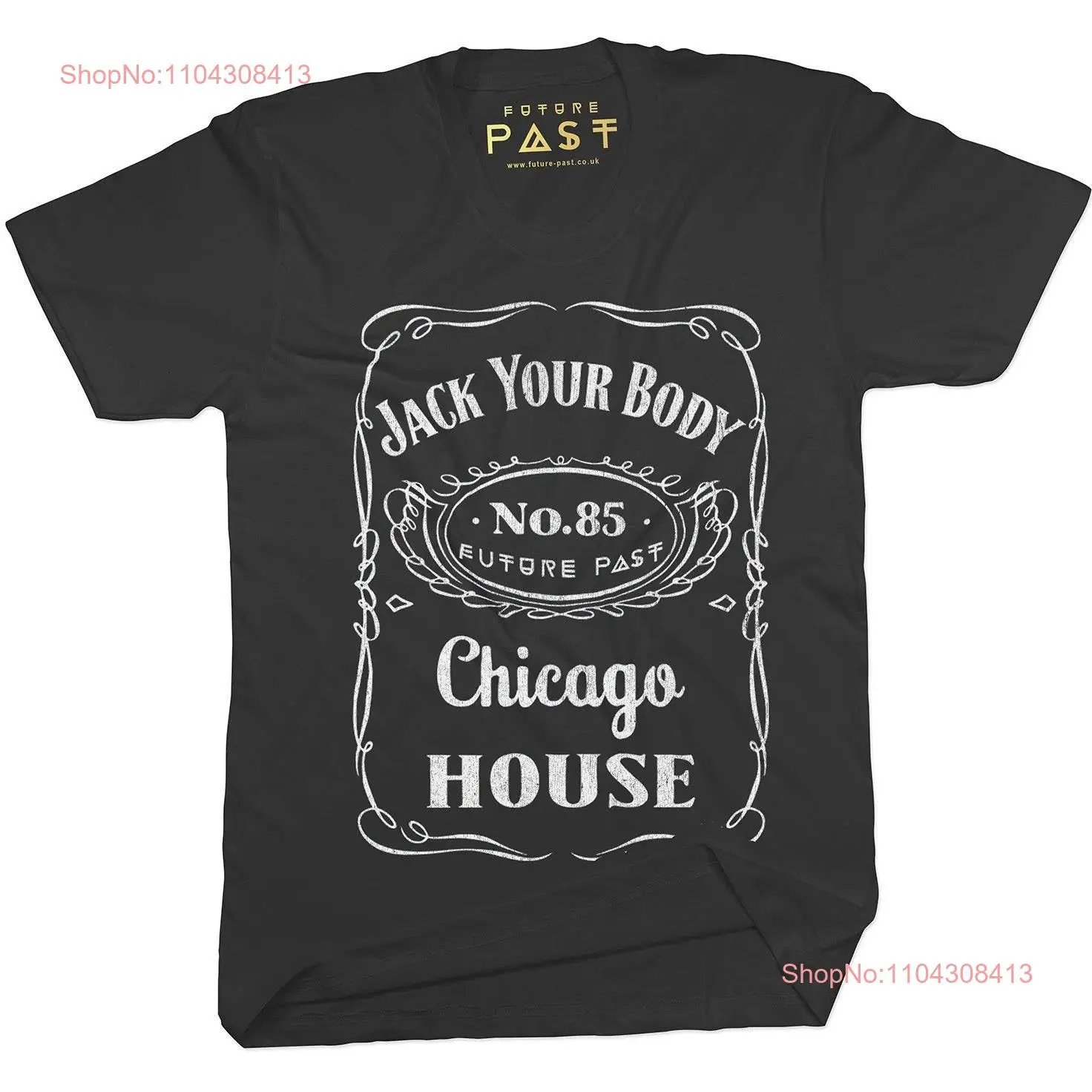 Jack Your Body Bourbon T Shirt Black long or short sleeves