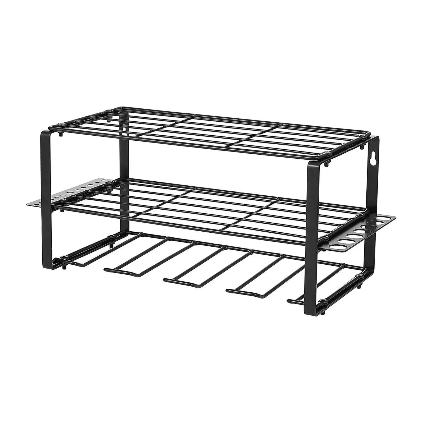 Garage Tool Organizer Rustproof 3 Layer Tool Rack Heavy Duty Multifunctional Utility Rack for Workshop Warehouse Garage Cabinet