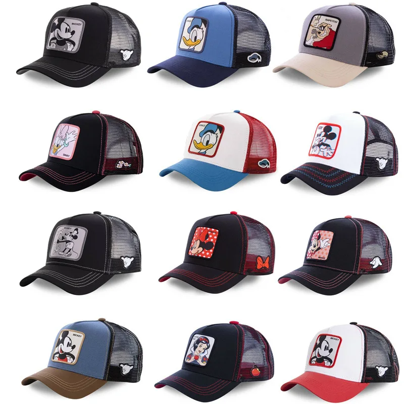 

Disney Mickey Donald Duck anime net hat cartoon net hat men and women baseball hat hip-hop fashion