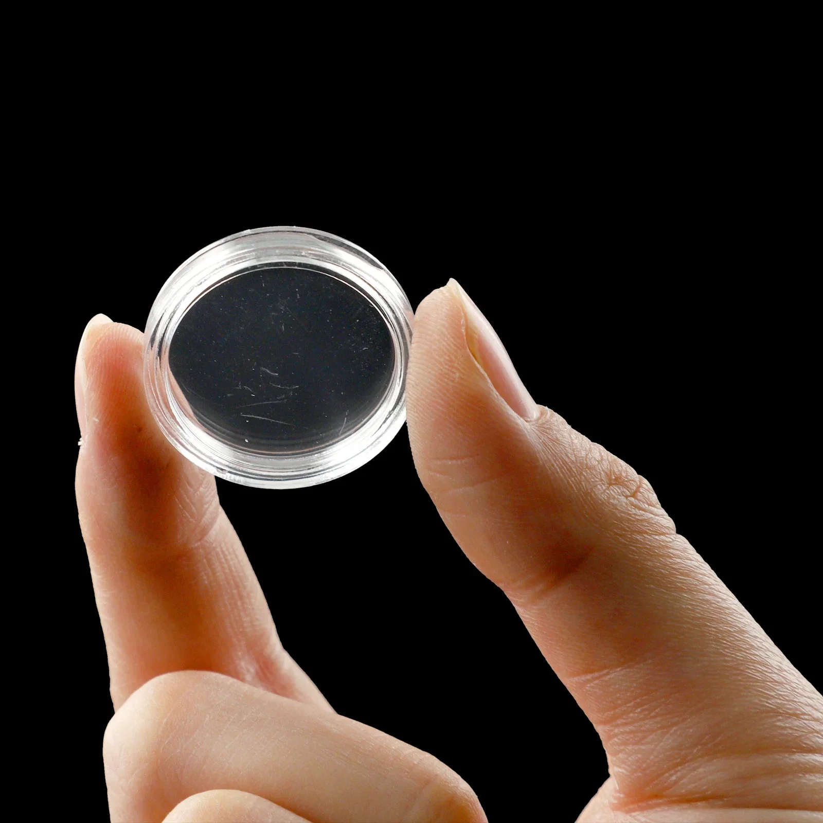 

Case Coin Holders Clear Round 100pcs 21mm Capsules Container Plastic Protection Storage Transparent Collections