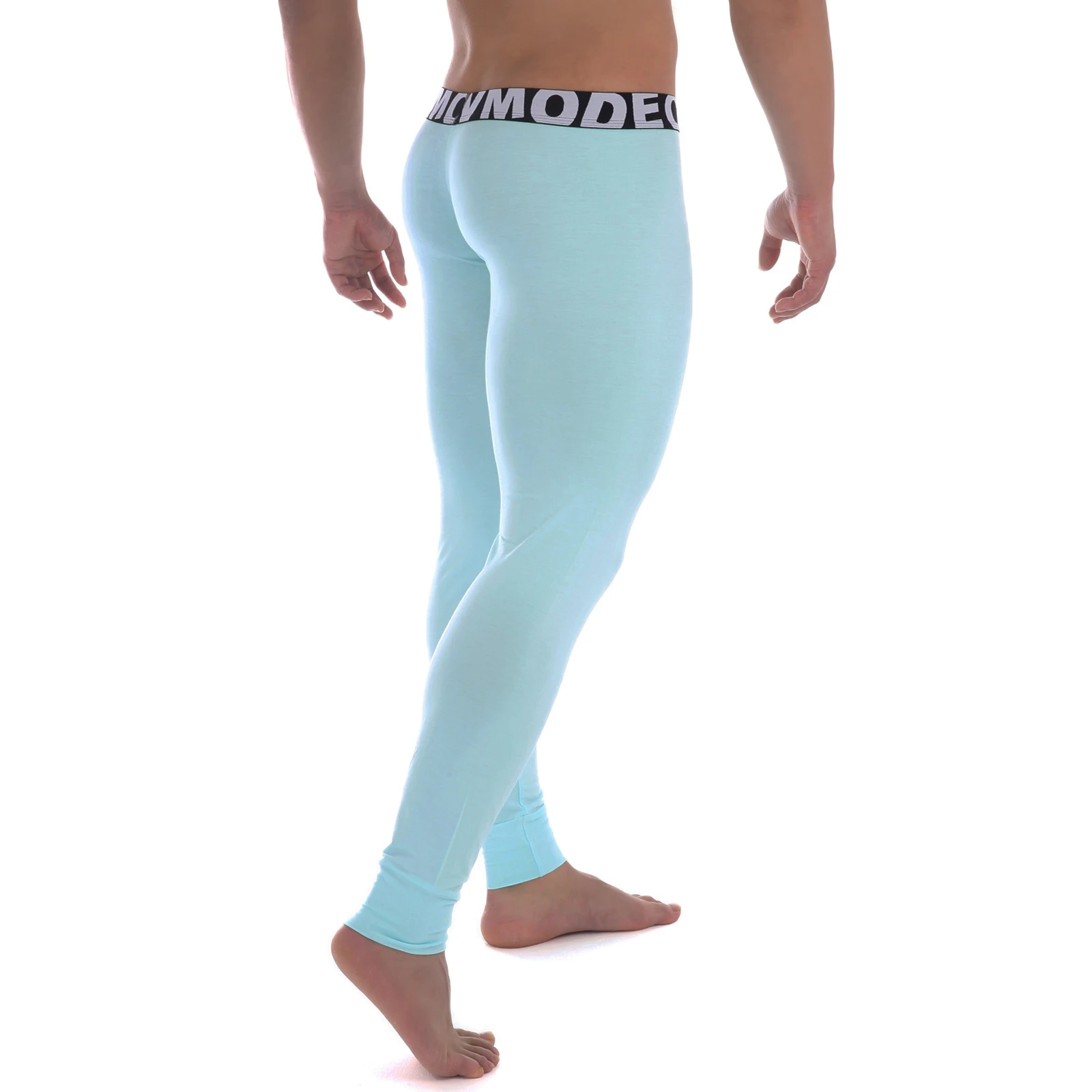 Pantalones de compresión sexis para hombre, mallas ajustadas para correr, entrenamiento deportivo, Fitness, ajuste Modal, pantalones de entrenamiento elásticos