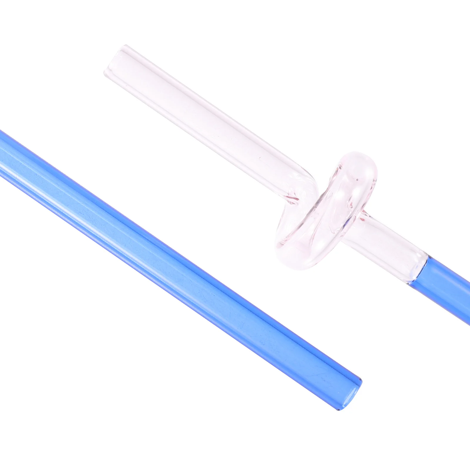 Colorful Glass Twisted Straw Curved Wavy Smooth Mouth Polished Reusable Straw for Smoothies Juice Glass Straws