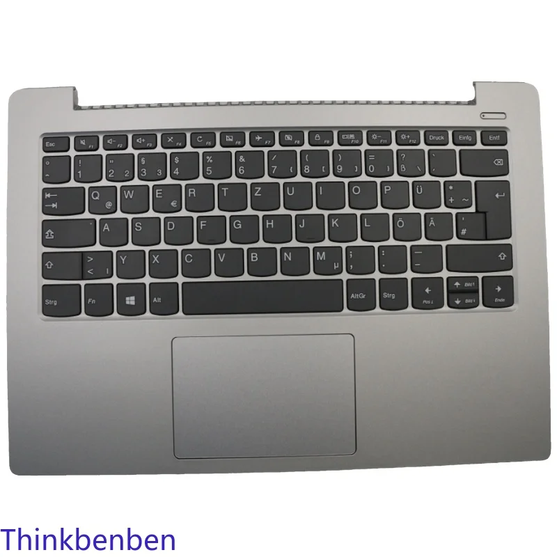 DE German Platinum Grey Keyboard Upper Case Palmrest Shell Cover For Lenovo Ideapad 330S 14 14IKB 14AST 5CB0R07724