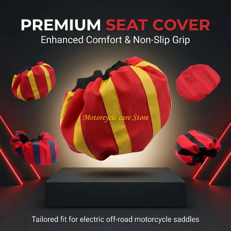 U75F PVC Motorcycle Cover Anti-slip for Surron the Specified Electric Dirt Bike Stock with Textured Panels and Elasticized