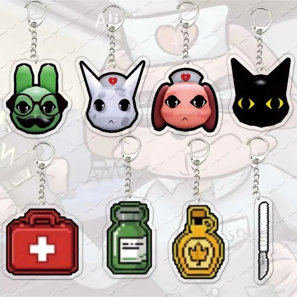 Popular Video Game Animal Hospital Keychain Animal Hospital Charm Keychain for Accessorie Bag Game Fans Gift
