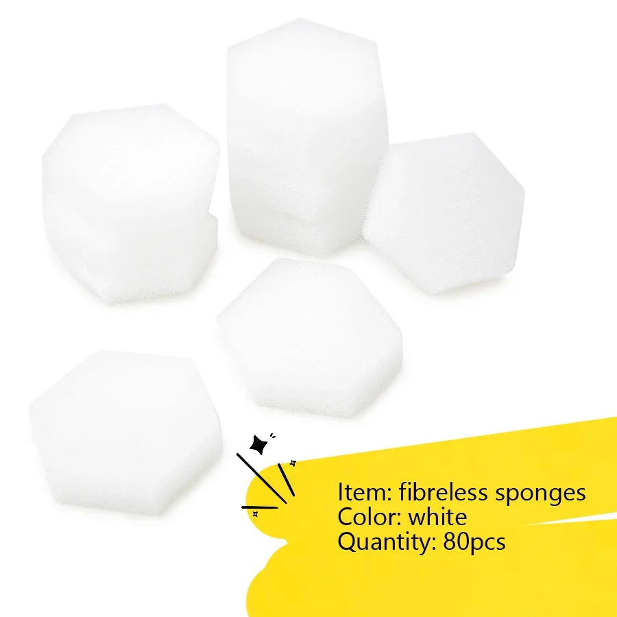 Lint Free Nail Wipes Fibreless Sponges 80 Count - For Acrylics, Wraps, UV Gels Gentle Disposable