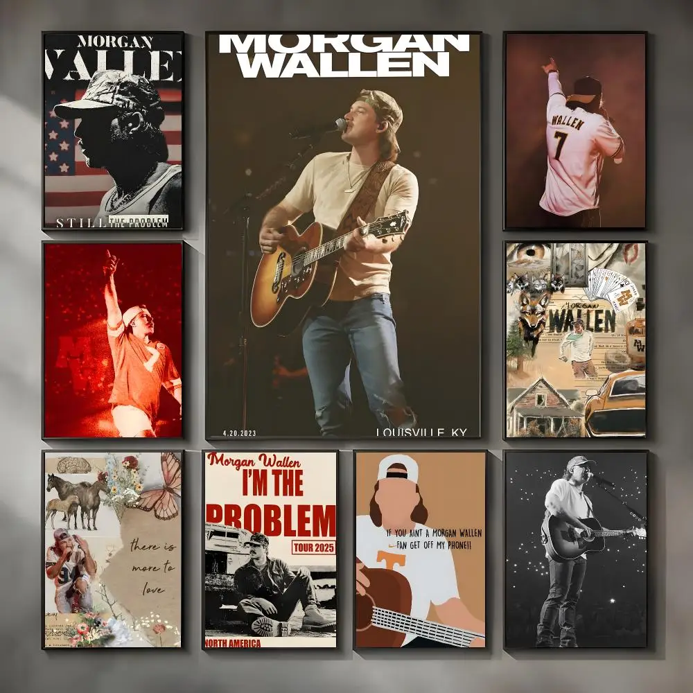 Singer M-Morgan W-Wallen Poster Modern Interior Wall Decor & Trendy Home Highlights