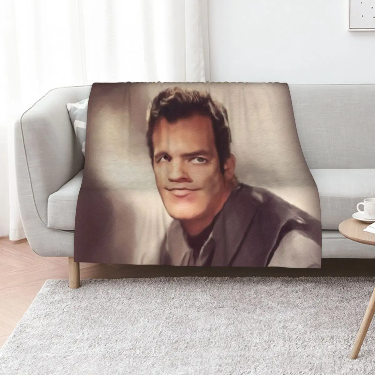 Pernell Roberts, Movie Legend Throw Blanket Wrinkle Resistant Lightweight Blanket