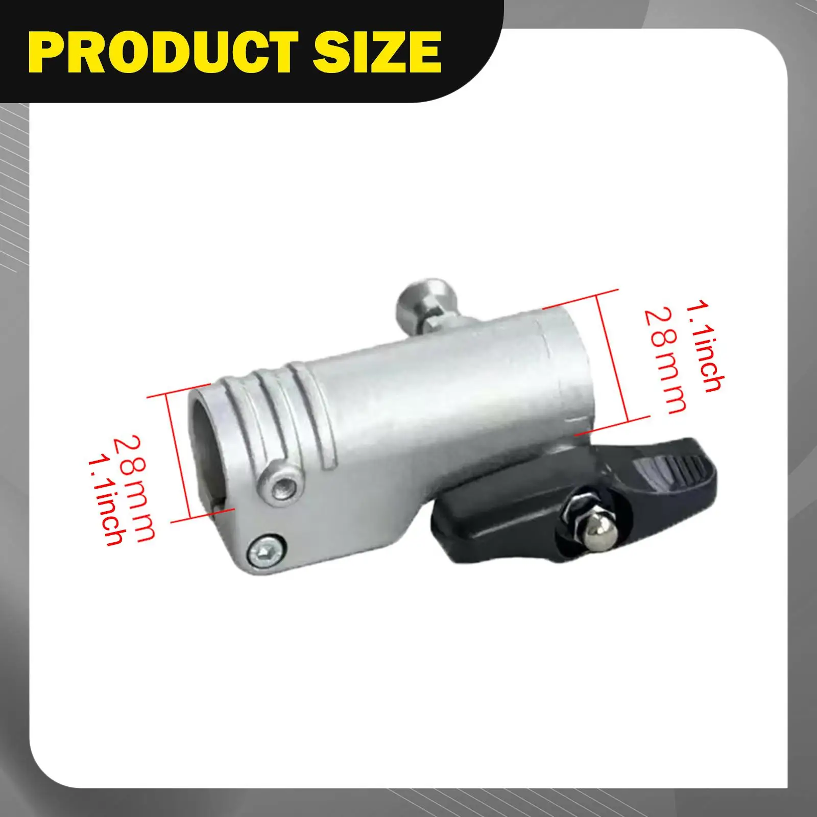 

Lawnmower Tube Connector 28mm Metal Quick Coupler Extension Shaft for Brush Cutter Grass Trimmer Accessories Easy Install
