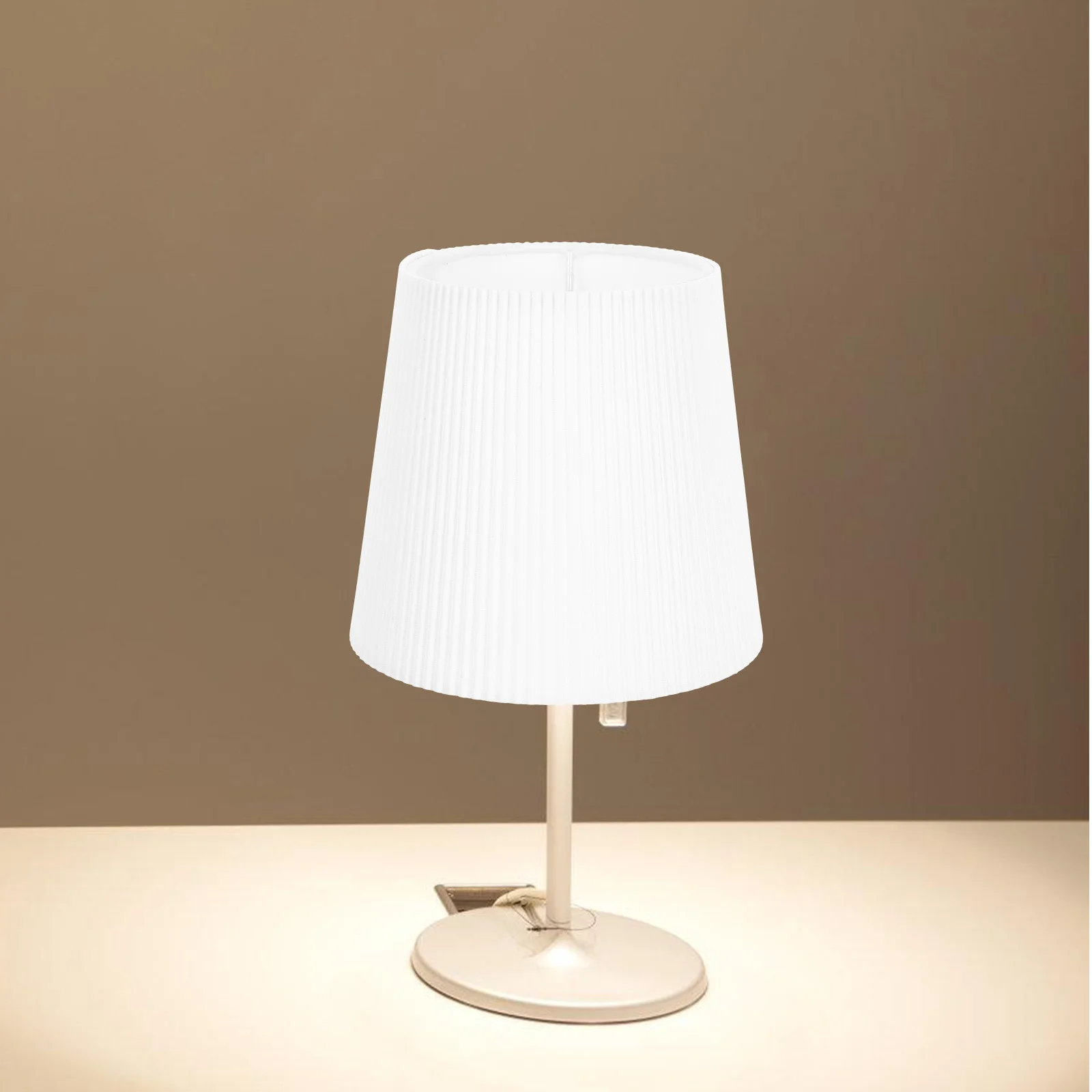 

Fabric Lampshade Pleated Cloth Light Shade For Desk Standing Table Lamps Soft Glare-Free Lighting Modern Traditional Home Decor