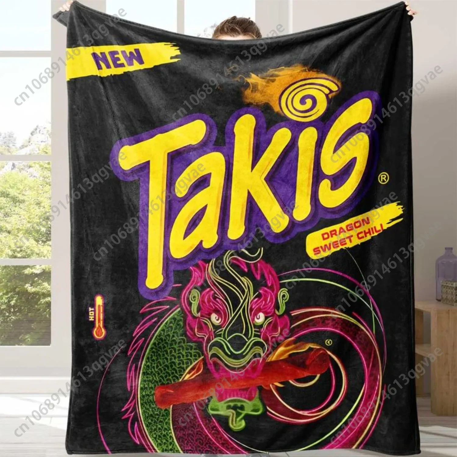 Takis Fuego Flannel Throw Blanket 1 Count Soft Winter Blanket Warm Nap Blanket for Home Office Travel Camping Soft Blankets
