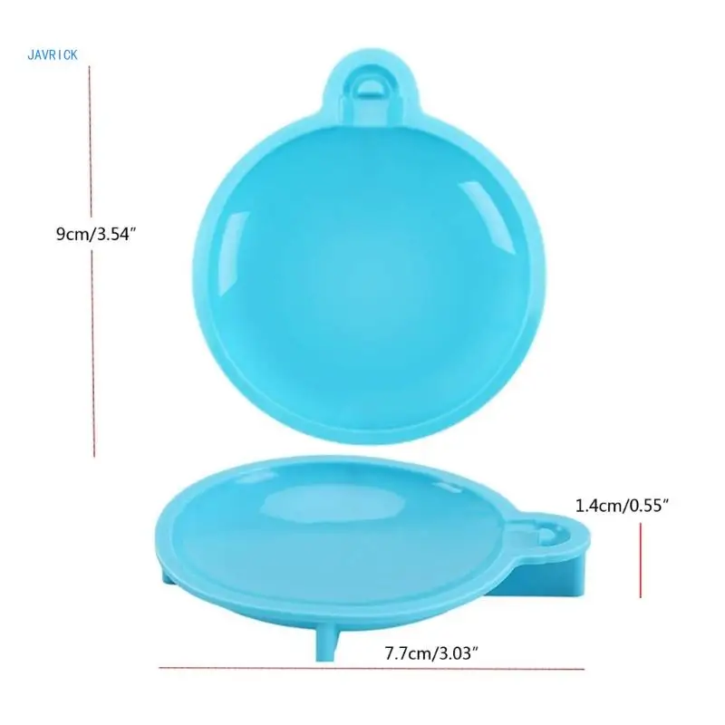 Christmas Crafts Silicone Mold Roand Jewelry Making Mould Pendant Molds