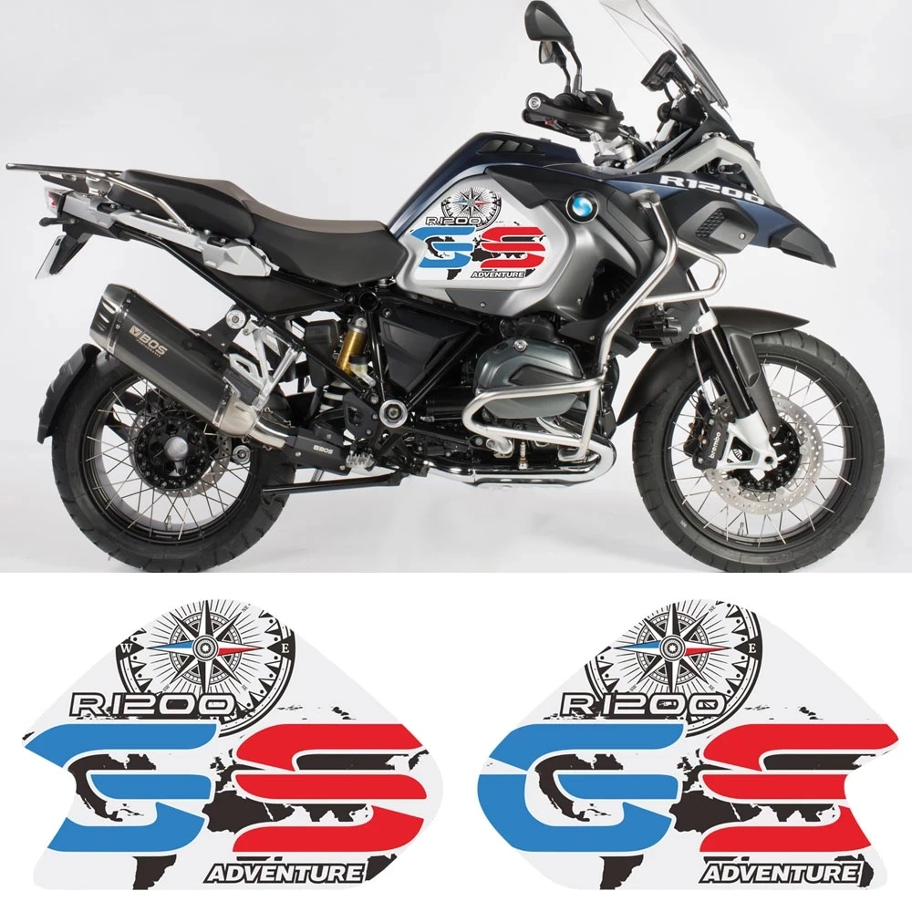 

Fits For BMW R1200GS R1200 R 1200 ADV GS Oil Gas Fuel Stickers Decals Adventure Tank Pad Protector 2014 2015 2016 2017 2018