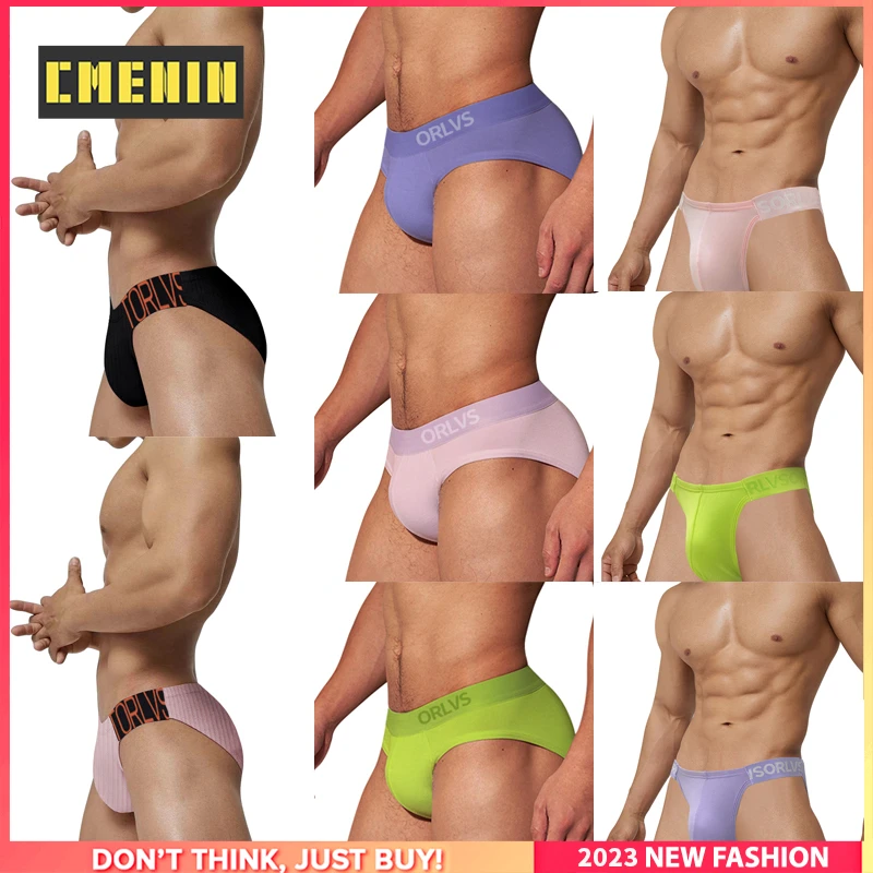 8Pcs Breathable Jockstrap Underwear Man Brief Fashion Cotton Slip Gay Sexy Men\'s Panties Briefs Men Underpants Tanga U Pouch