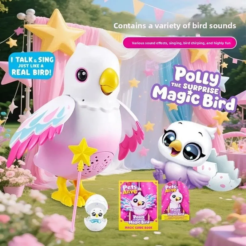 

Genuine Pate Pet Magic Polaroid Electric Talking Wings Movable Bird Cage