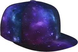 Galaxy Snapback Hat for Men Women,Hip Hop Style Flat Bill Hats Teens Adjustable Baseball Cap