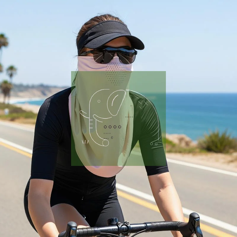 

Ice Silk Sun Protection Face Mask – Breathable UV Face Scarf for Summer Outdoor, Unisex Adjustable Neck Gaiter