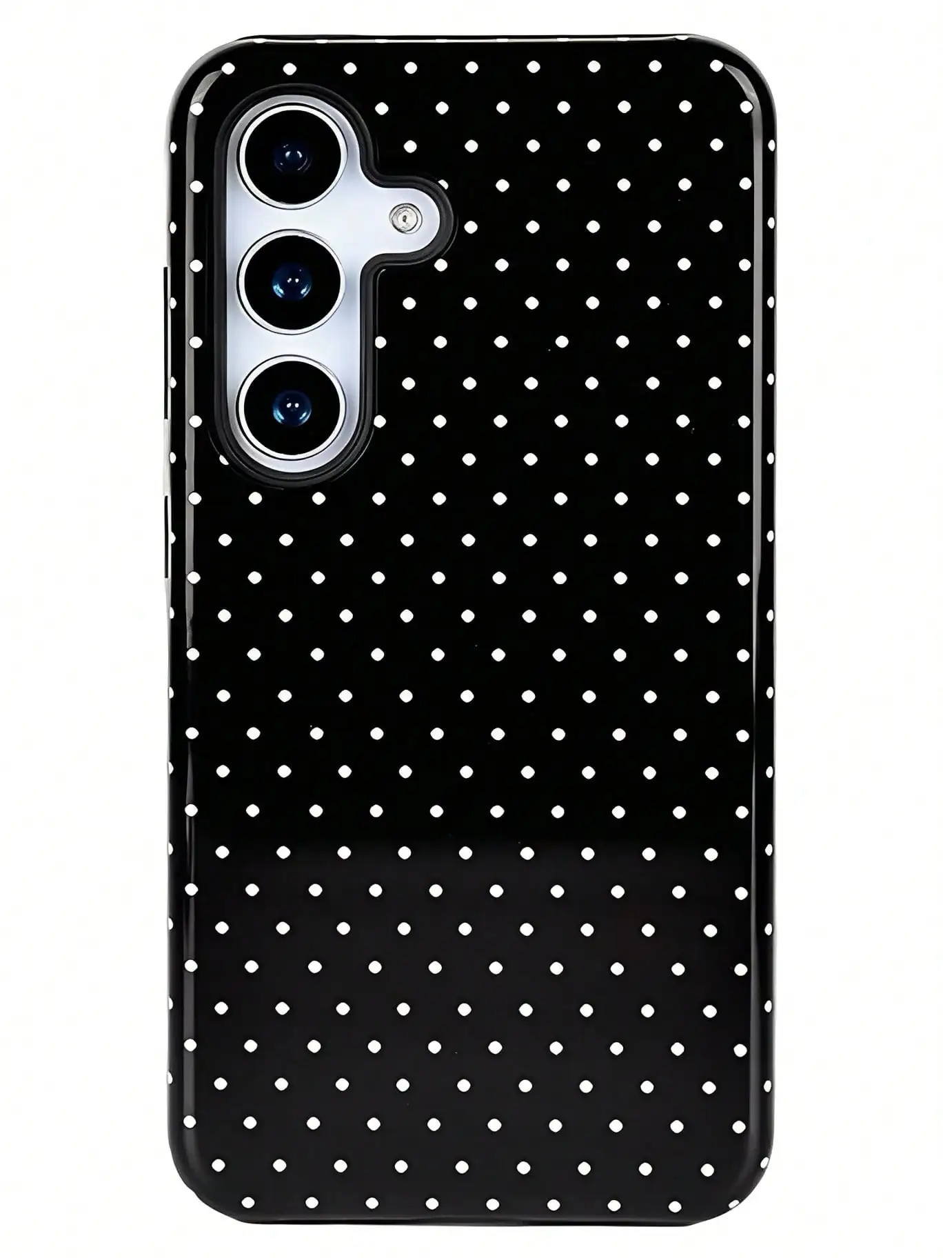 

Classic Black And White Polka Dot 2-In-1 Shockproof Phone Case. Suitable For Samsung Galaxy S25/24/23/22/21/ULTRA/PLUS/FE/A71/56
