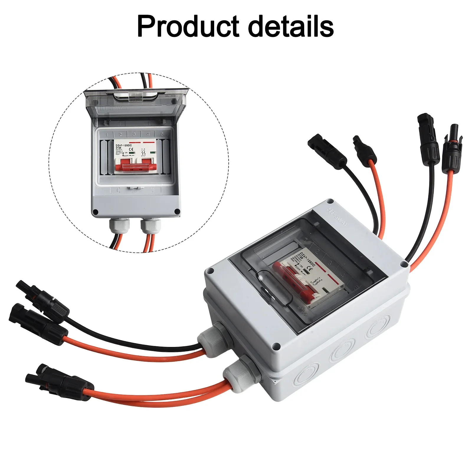 

-30°C To +70°C ABS DC1000V Solar Breaker Breaker Circuit Breaker Circuit Breaker -30°C To +70°C ABS -30°C To +70°C