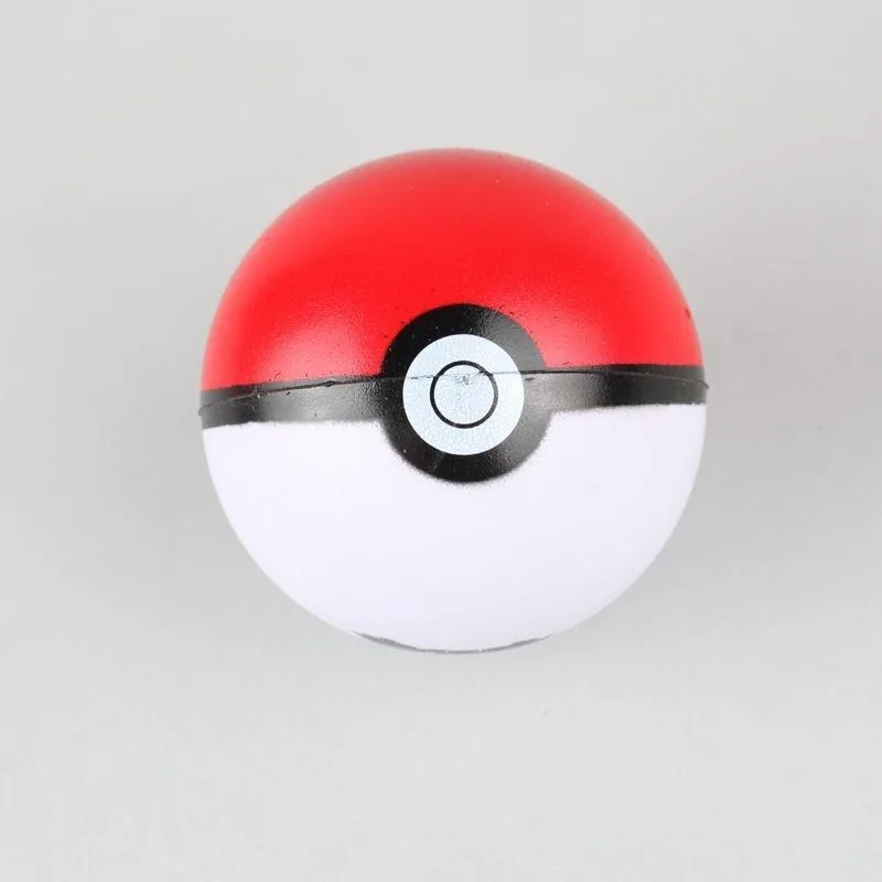 Jouet à presser Poke Ball d'anime Pokemon, balle rebondissante, jouet pour animaux de compagnie kawaii, doux et résistant aux chutes, jouet Poke Ball pour chats et chiens