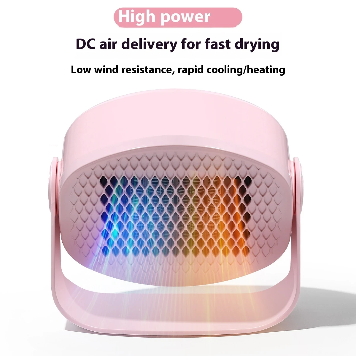 Gel Nail Polish Dryer 180° Rotating Nail Dryer Machine, Hot Cold Blower for Quick Drying Nail Art, Portable Hand Foot Nail Care