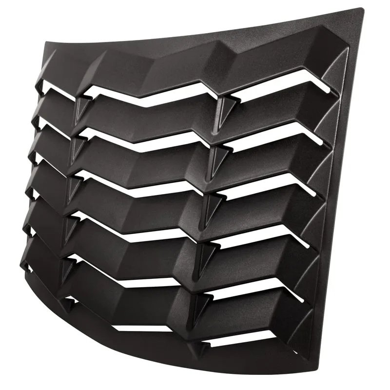 Rear Window Louvers for Chevrolet Chevy Camaro 2010 - 2015 ABS Windshield Sun Shade Cover Lambo Style Matte Black image 3