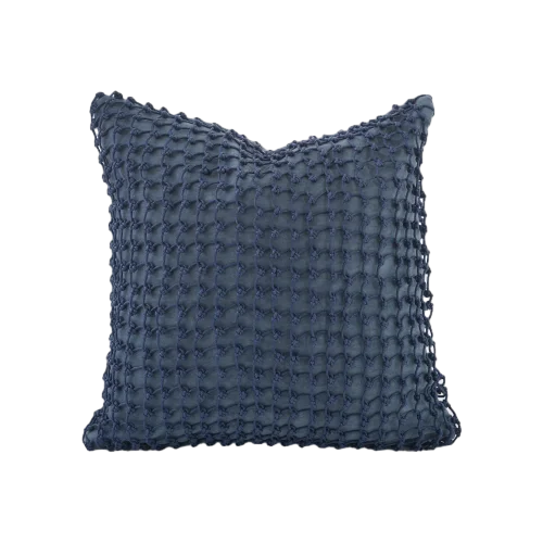 غطاء وسادة رمي أسود فاخر مقاس 18 × 18 غطاء وسادة ديكور حبل لديكور غرفة نوم الأريكة، غطاء وسادة مربع من البوليستر الناعم #4