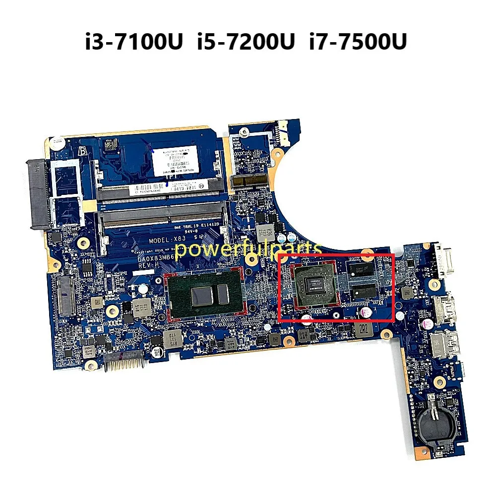 Placa-mãe com Gráfico para hp Probook 450 g4 g4 Cpu Da0x83mb6h1 Da0x83mb6h0 907713601 907714-601 907715-601 i3 i5 i7