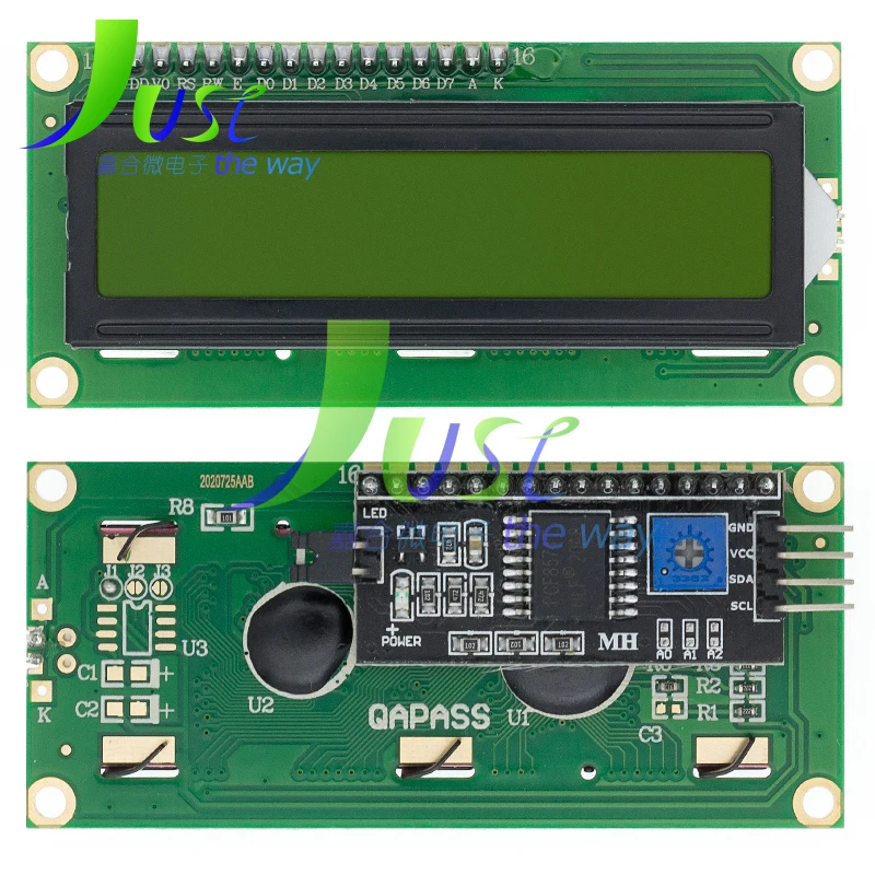 Imagem -02 - Módulo Lcd Azul e Verde para Arduino Iic I2c 1602 Uno r3 Mega2560 Lcd1602 Mais Ic2 20pc Lot