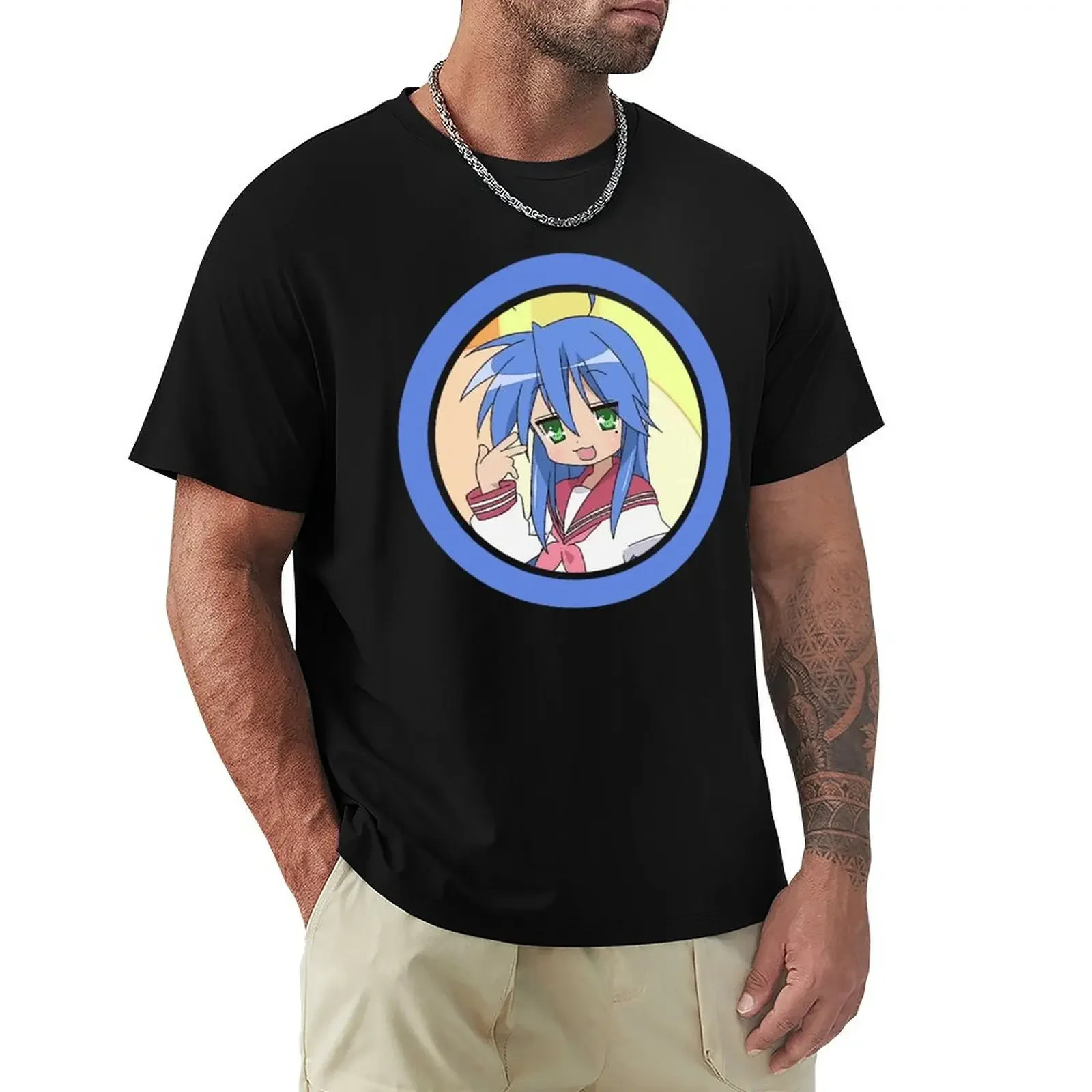 Konata Izumi, Lucky Star Anime 022 T-Shirt cute tops boys whites quick drying designer t shirt men